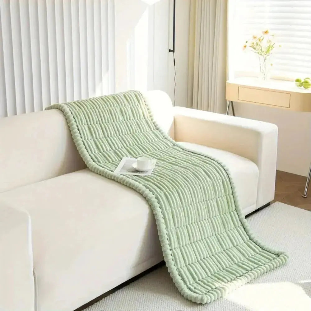 Elastische Jacquard Bankhoes met Ruches – Stretchfabric voor 3-Zits Bank en Fauteuil | Sansoti