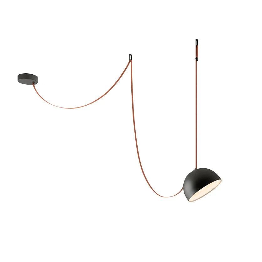 Pendant Light with Adjustable Canvas Straps and 360° Light Distribution for an Atmospheric Living Room and Dining Room | Sansoti