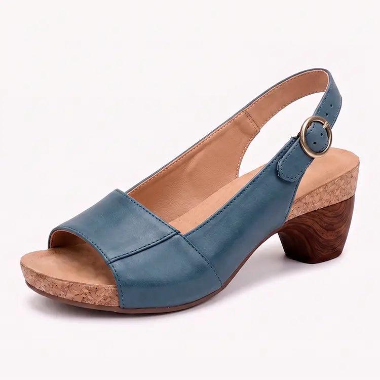 Dames Platformsandalen Ronde Neus Kunstleer Rubberen Zool Casual Comfort Schoenen Maat 36-43 | Sansoti