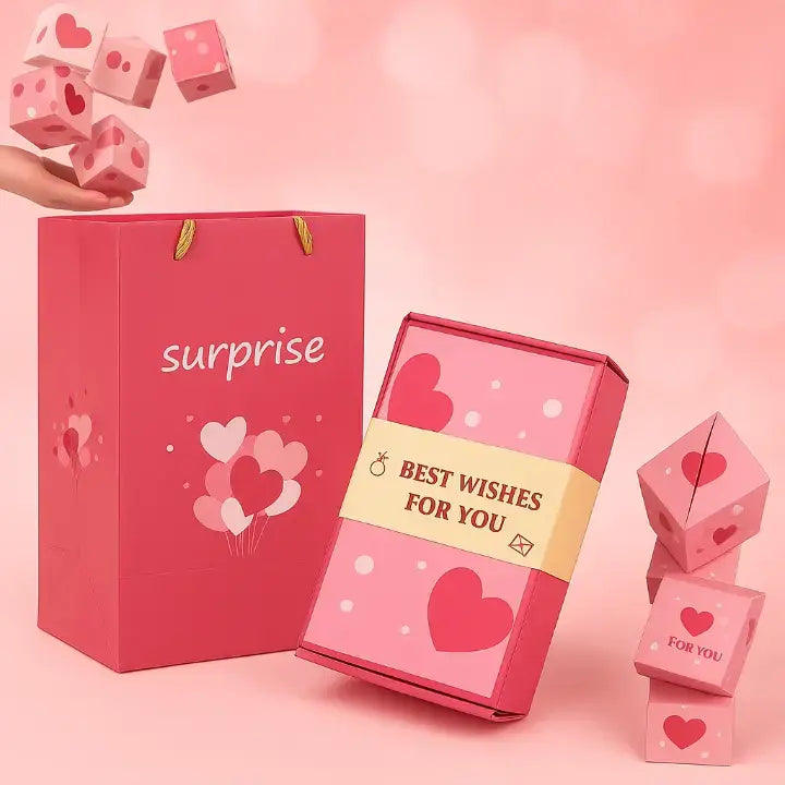 Pop-up Verrassing Geschenkdoos met Springende Boxjes – Verrassingscadeau voor Verjaardag Jubileum Valentijn | Sansoti