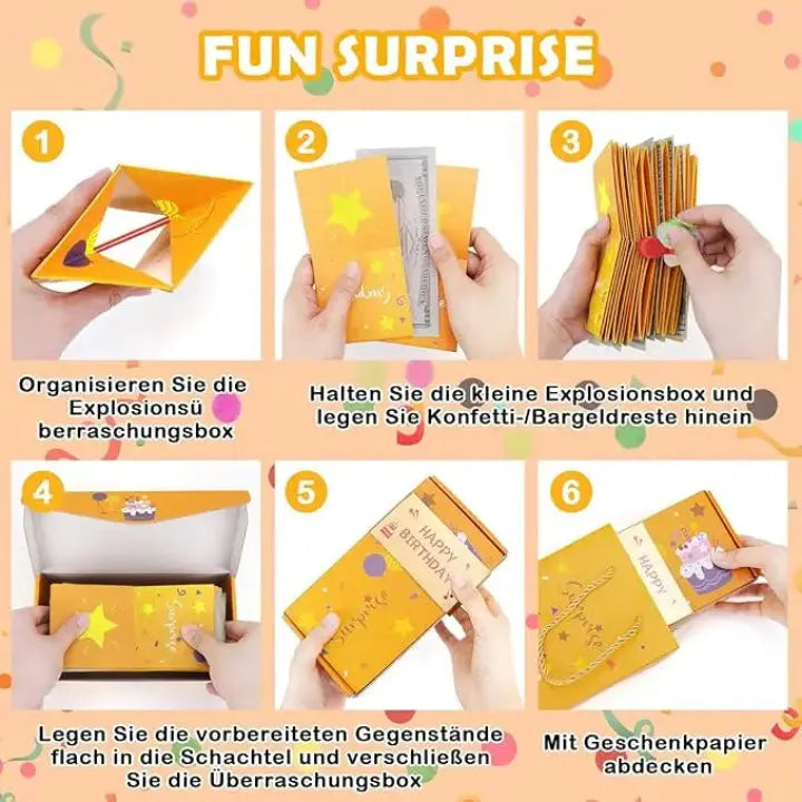 Pop-up Verrassing Geschenkdoos met Springende Boxjes – Verrassingscadeau voor Verjaardag Jubileum Valentijn | Sansoti