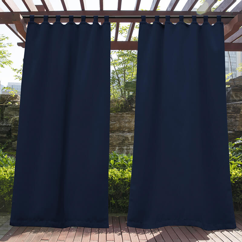Waterdicht Buiten Gordijn met Lussenband 1 Paneel – UV-Werend & Isolerend Terrasgordijn voor Veranda Balkon | Sansoti