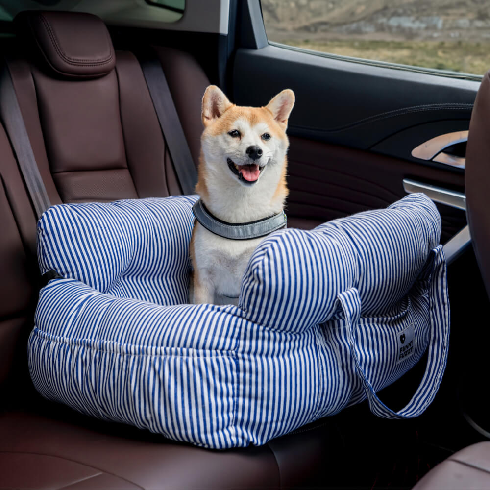 Hondenautostoel Draagbaar Reisbed Comfortabel Bolster Veilige Zetel voor Kleine Honden Katten Huisdieren | Sansoti
