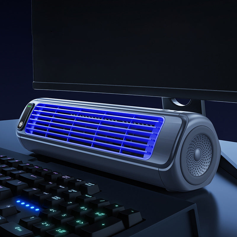 Draadloze Mini Aircooler met Oplaadbare Accu 12 Uur Gebruikstijd | Compacte Verkoeling Bureau Muur Mobiel | Sansoti