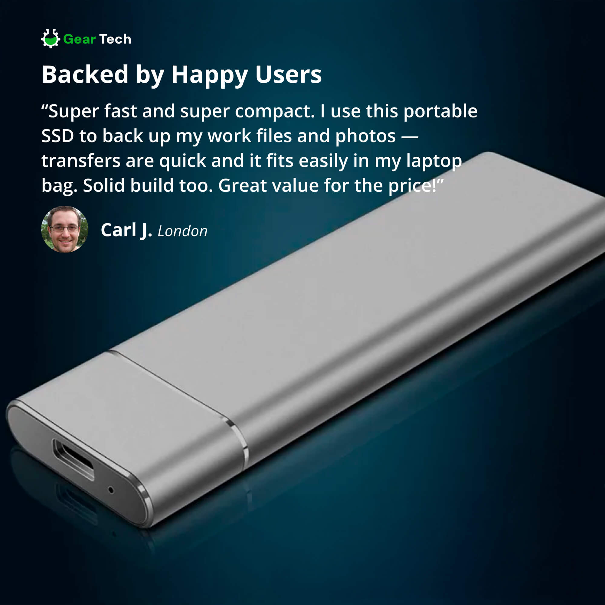 Externe SSD-Schijf 5TB – Draagbare Solid State Drive met USB 3.2 Snelle Datatransfer voor Laptop, PC en Console | Sansoti