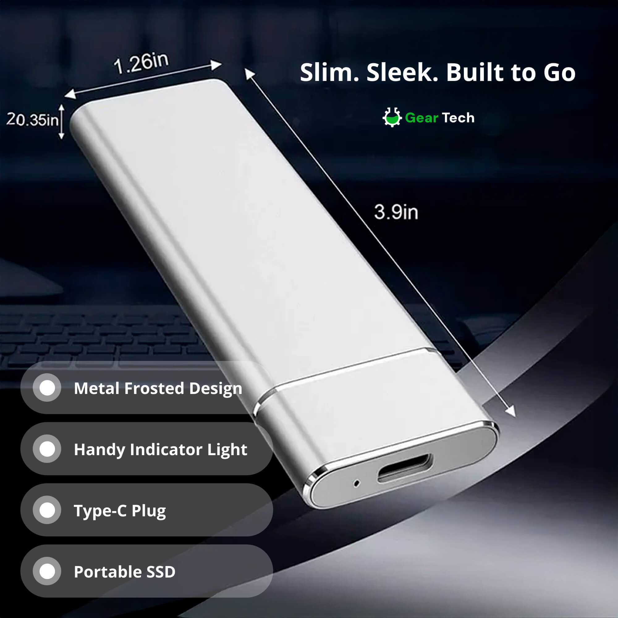 Externe SSD-Schijf 5TB – Draagbare Solid State Drive met USB 3.2 Snelle Datatransfer voor Laptop, PC en Console | Sansoti
