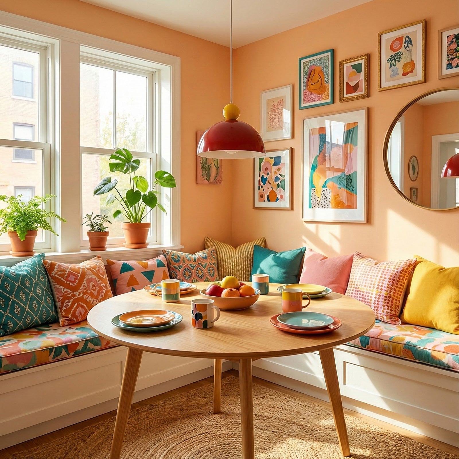 Kleurrijke Hanglamp Metaal Ø35cm Eigentijds Design Eetkamer Keuken | Sansoti