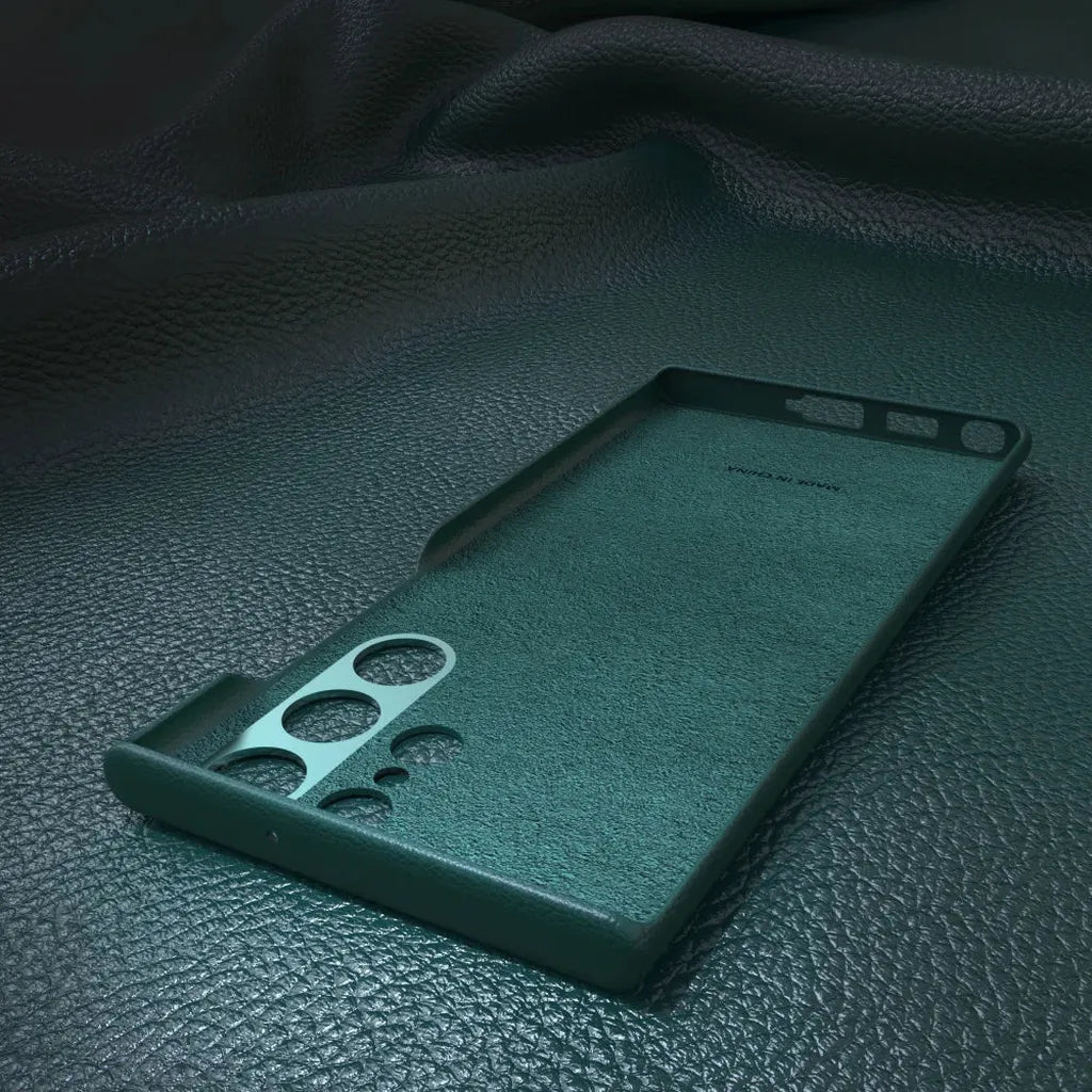 Lederen Telefoonhoesje Premium Bescherming met Verhoogde Rand voor Camera en Scherm Stijlvol Duurzaam | Sansoti