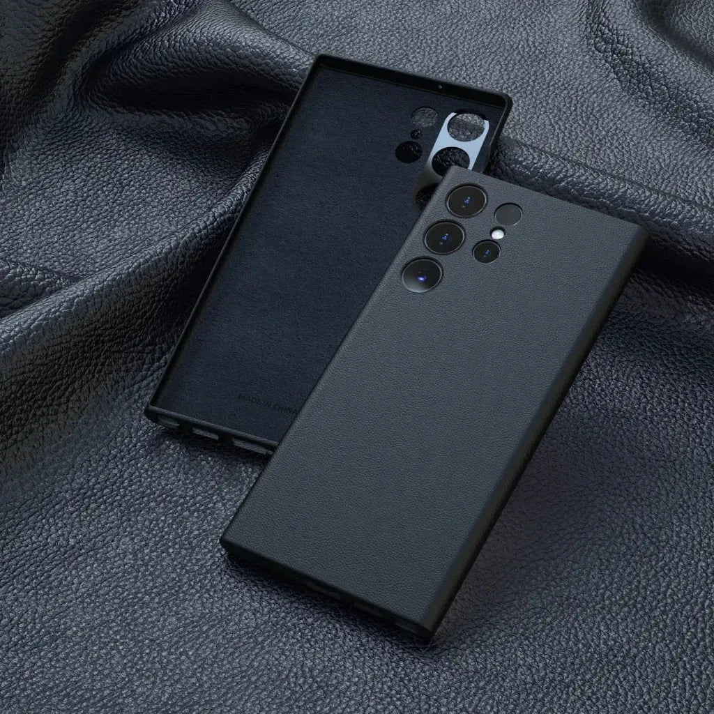 Lederen Telefoonhoesje Premium Bescherming met Verhoogde Rand voor Camera en Scherm Stijlvol Duurzaam | Sansoti