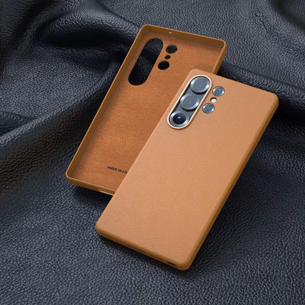 Lederen Telefoonhoesje Premium Bescherming met Verhoogde Rand voor Camera en Scherm Stijlvol Duurzaam | Sansoti