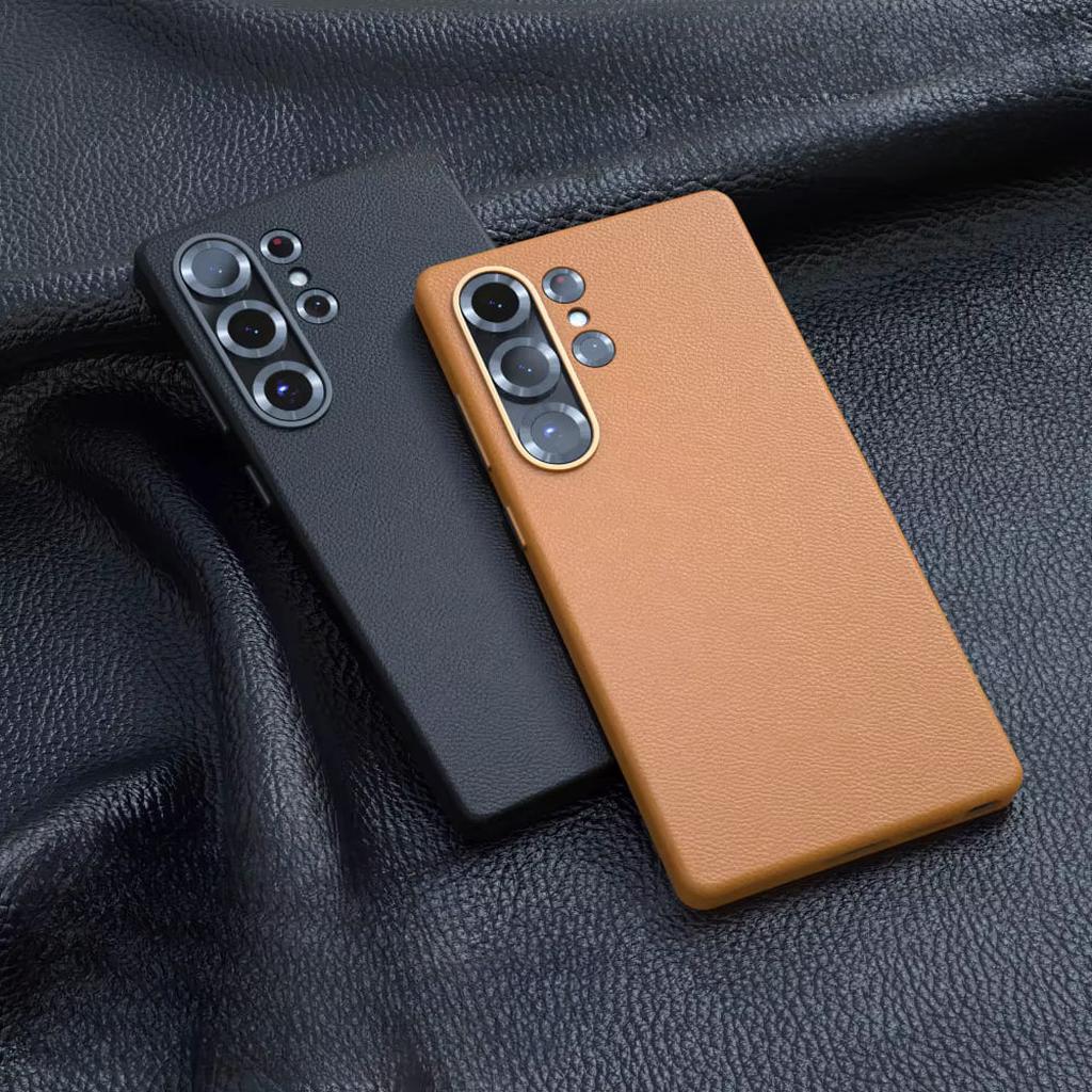 Lederen Telefoonhoesje Premium Bescherming met Verhoogde Rand voor Camera en Scherm Stijlvol Duurzaam | Sansoti