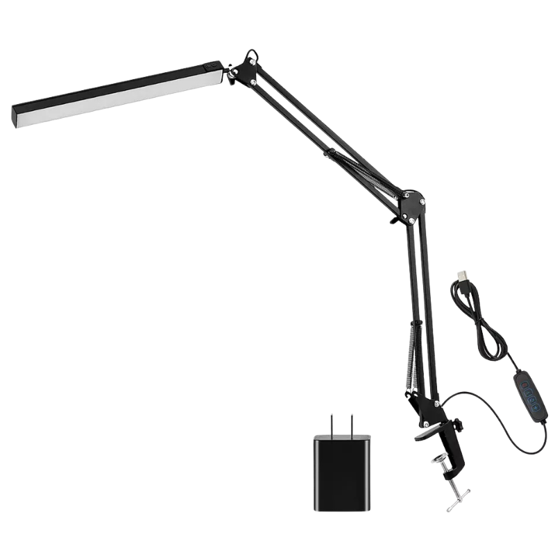 Adjustable LED Desk Lamp with Dim Function and Color Temperature | Modern Aluminum Table Lamp | Workplace Lighting | Study Lamp with Memory | Sansoti