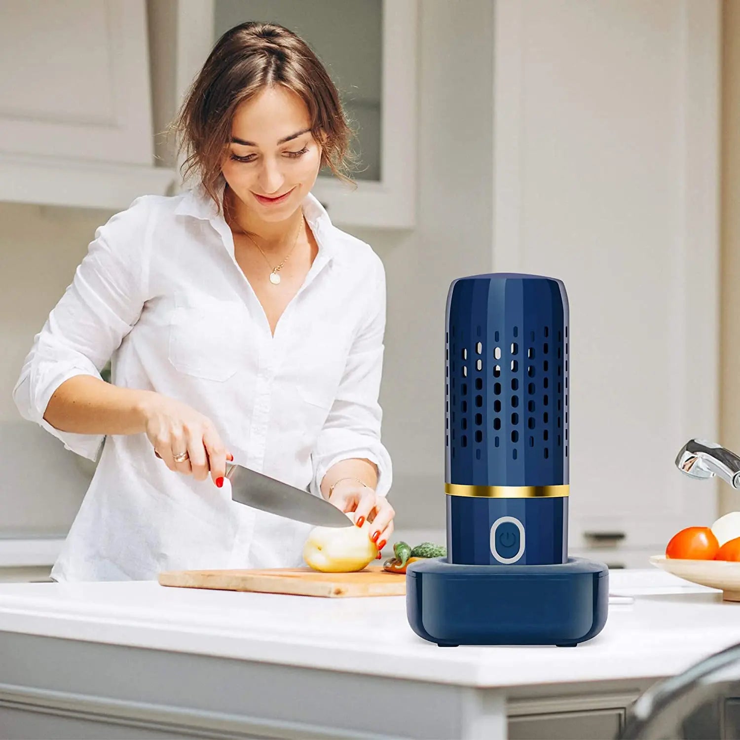 Draadloze Groente- en Fruitreiniger met Hydroxy-Ion Technologie – Compact Oplaadbaar Desinfectie-Apparaat voor Verse en Veilige Voeding | Sansoti