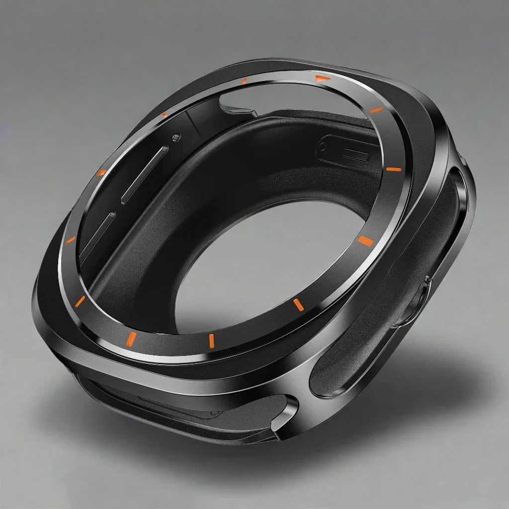 Smartwatch Protective Case Titanium Alloy 47mm Screen Housing Band Compatible Watch Accessory Stylish | Sansoti