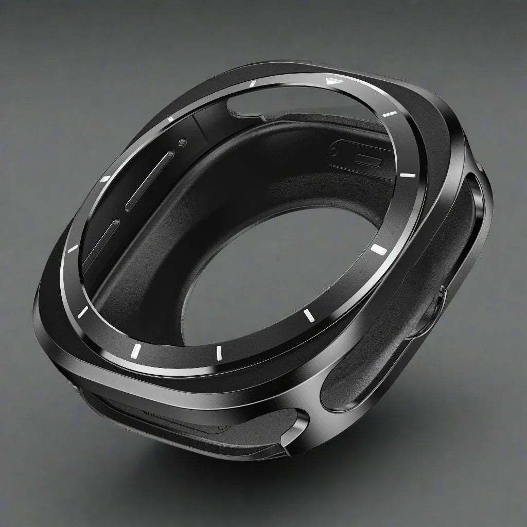 Smartwatch Protective Case Titanium Alloy 47mm Screen Housing Band Compatible Watch Accessory Stylish | Sansoti