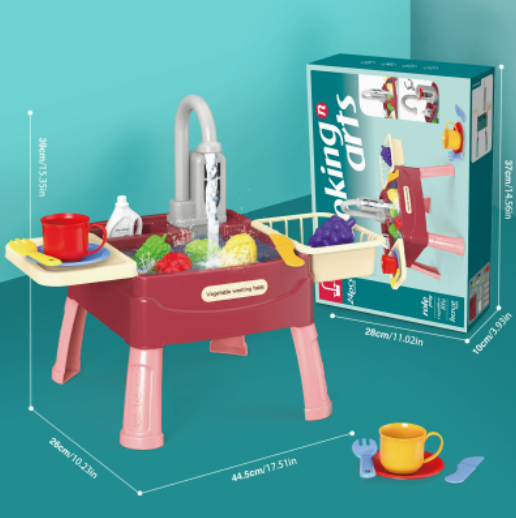 Interactieve Speelkeuken met Waterpomp en Spoelbak voor Fantasievol Rollenspel | Sansoti