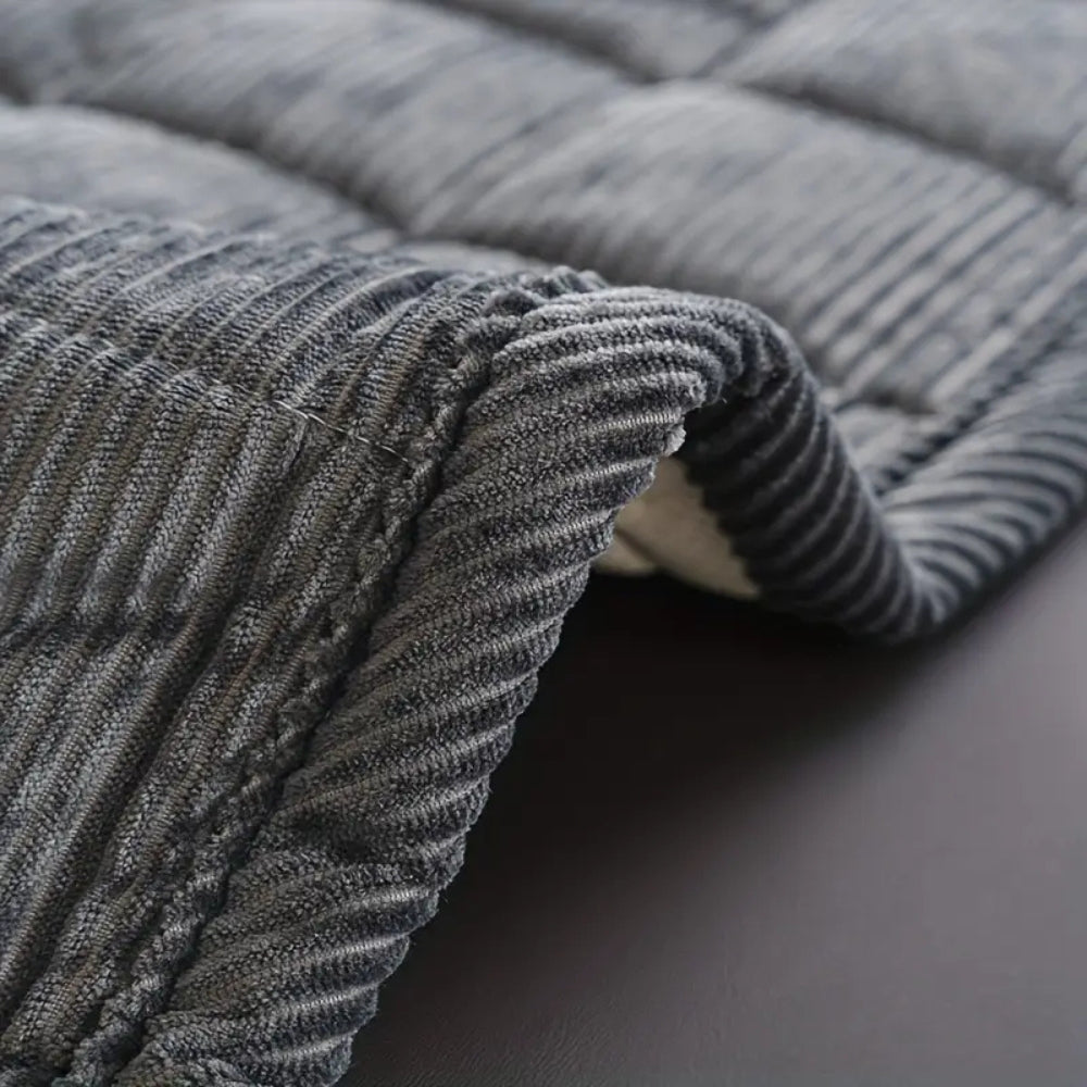Quilted Bankhoes Mat – Zachte Ribfluweel met Antislip Achterkant, Bescherming tegen Krassen, Machinewasbaar, Meerdere Maten | Sansoti