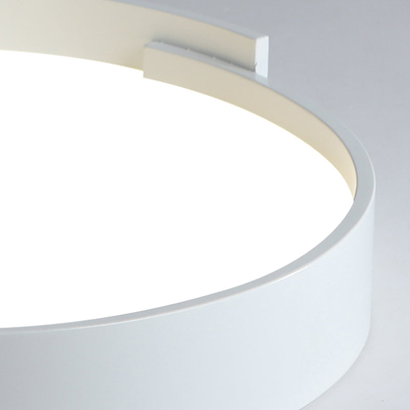 Double LED Ceiling Light, Round Metal Finish, Modern Dimmable Lighting, White, Gray, Green, Gold, Living Room | Sansoti