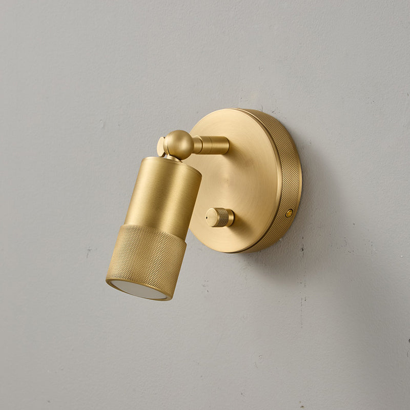 Antique Brass Wall Lamp Integrated LED Lighting Hardwired Warm Light 4500K for Living Room Hallway Bedroom | Sansoti