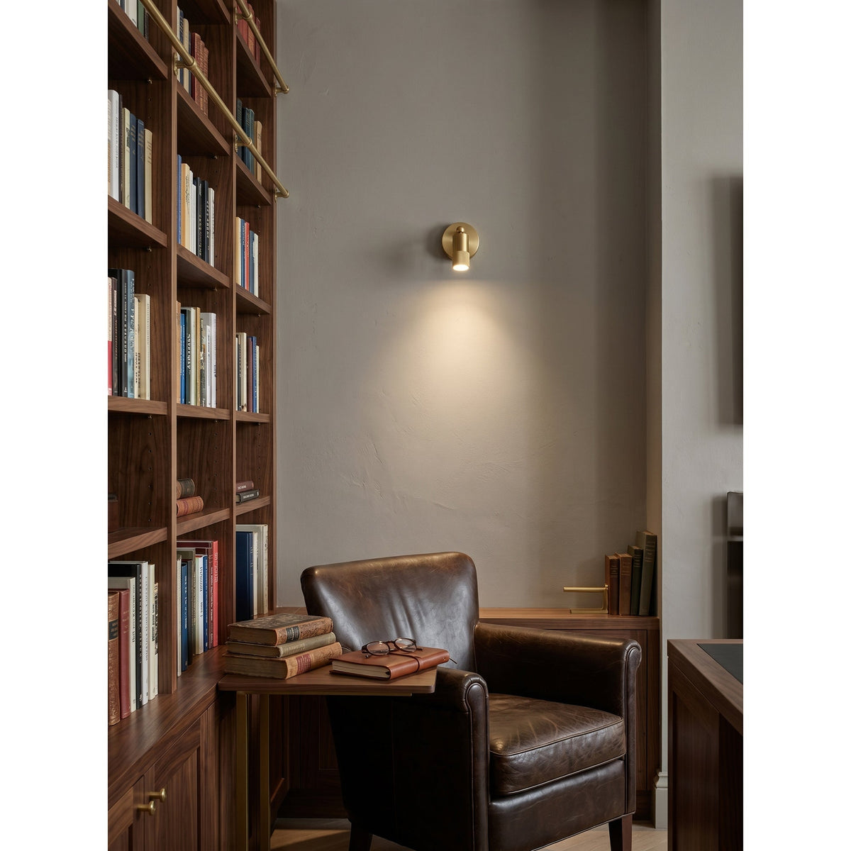 Antique Brass Wall Lamp Integrated LED Lighting Hardwired Warm Light 4500K for Living Room Hallway Bedroom | Sansoti