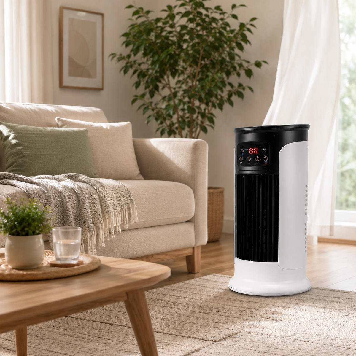 Mobiele Aircooler Compact Verkoeling Kleine Ruimtes Kantoor Slaapkamer Persoonlijke Koeling Draagbaar | Sansoti