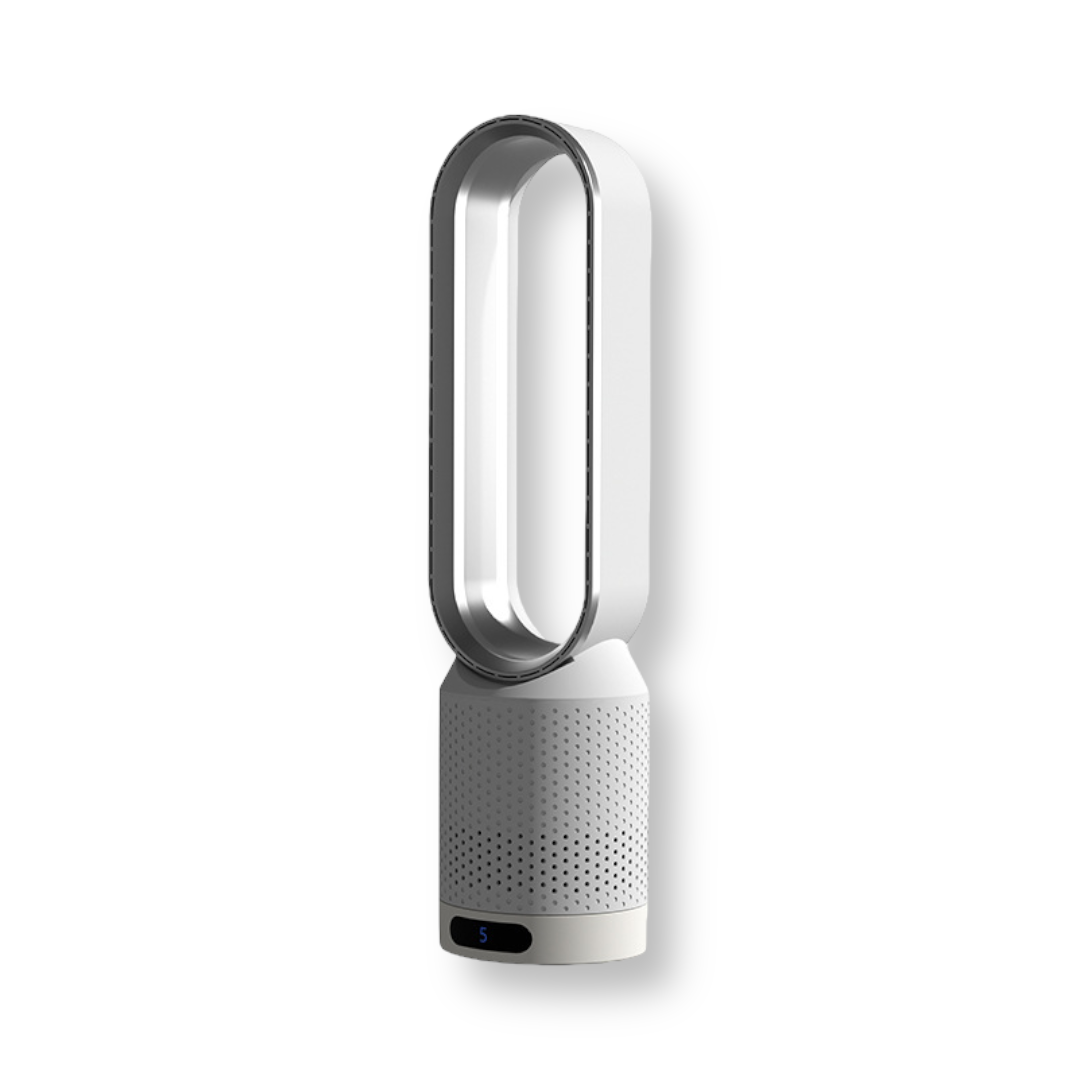 Draagbare Torenventilator 3-in-1 met Luchtzuivering Verneveling 90° Oscillatie 8 Standen Wit voor Huis en Kantoor | Sansoti