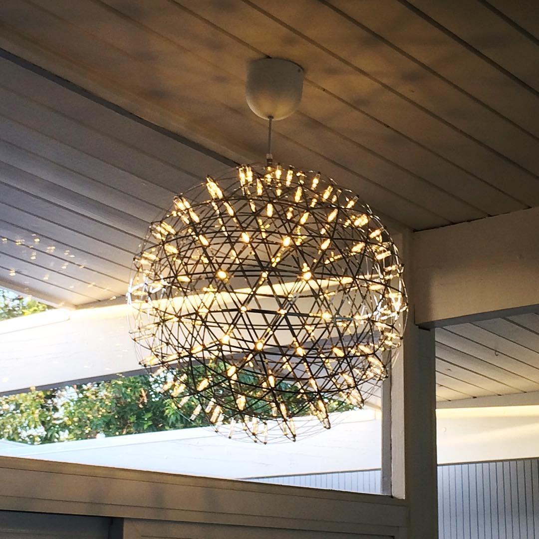 LED Hanglamp Bol Zilver Sfeerverlichting Moderne Lichtbol met Dimbare Lichtpunten Transparante Kristalbol Decoratief Scandinavisch Warm Wit Industrieel Design Interieurlamp | Sansoti