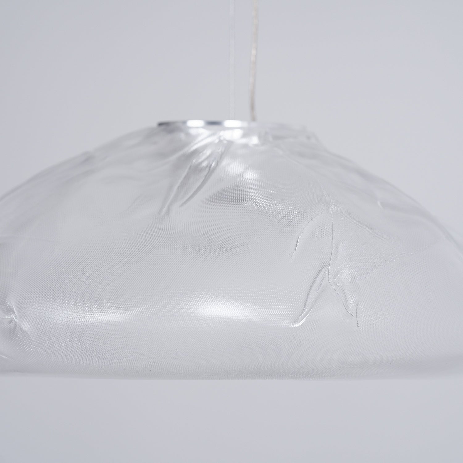 Glazen Hanglamp met Organische Textuur Transparant Rookgrijs Amber | Sansoti