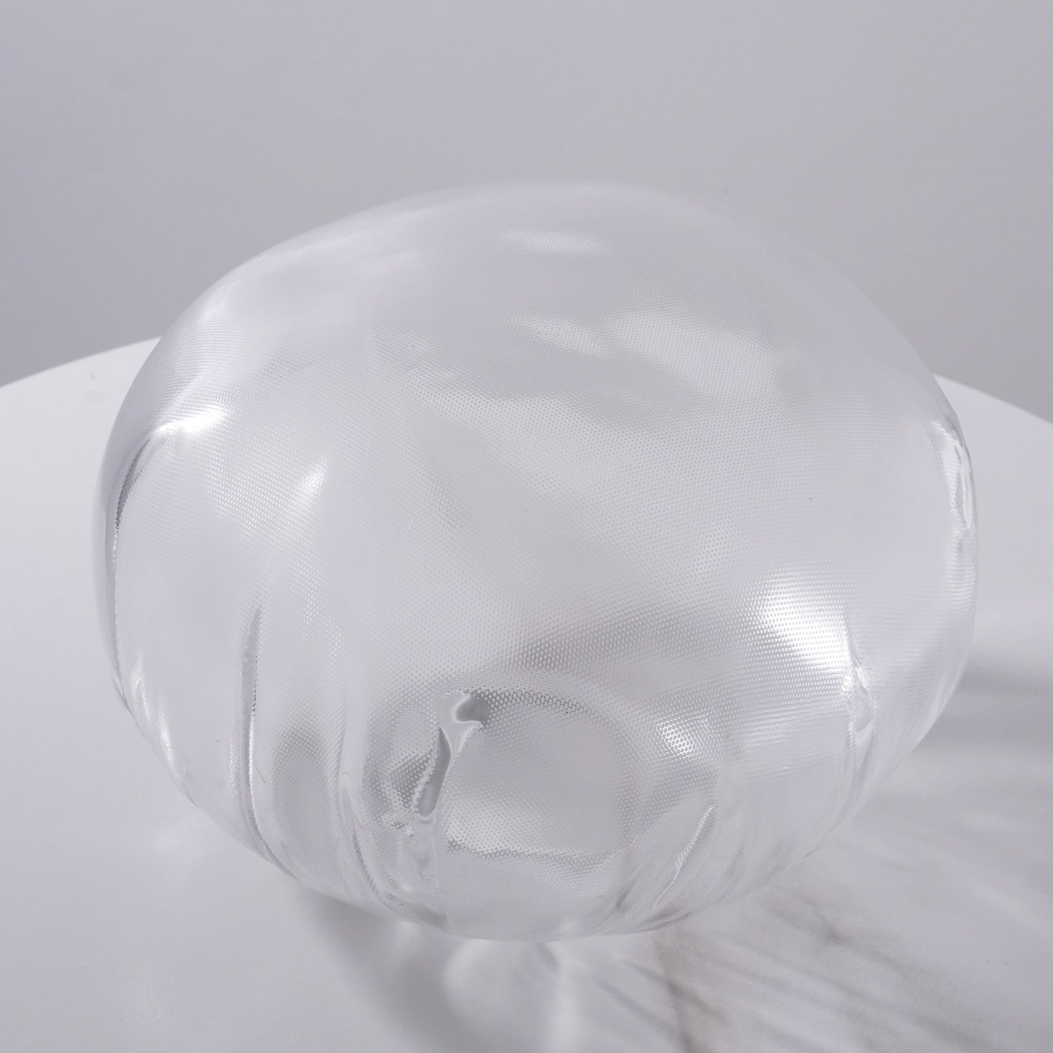 Glazen Hanglamp met Organische Textuur Transparant Rookgrijs Amber | Sansoti