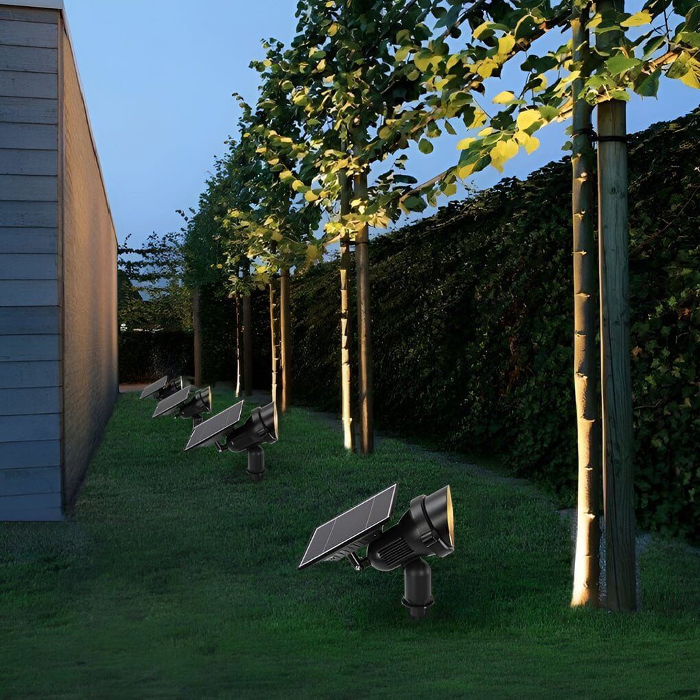 Solar Garden Spot LED RGB Outdoor Lamp IP65 Adjustable Head Aluminum Lawn Lighting | Sansoti