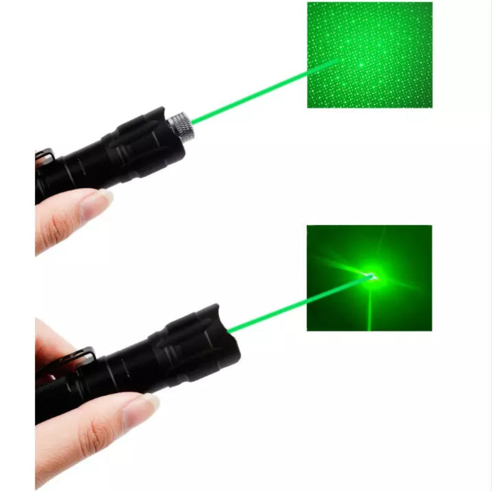 Oplaadbare Laserpointer Groen Licht Aluminium 2000m Bereik Presentaties Astronomie Precisiewerk Onderwijs | Sansoti