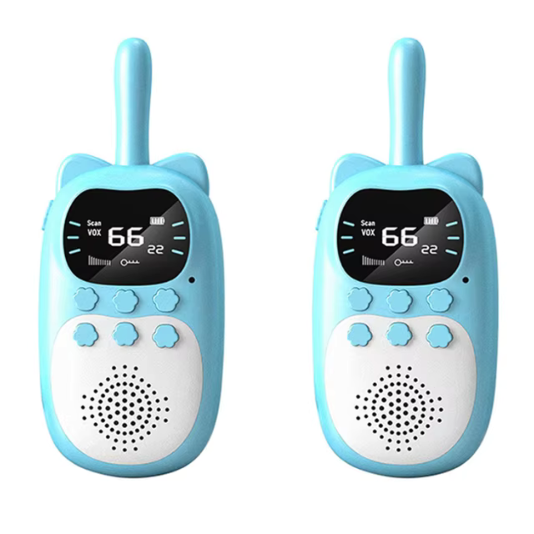 Digitale Walkie-Talkie Set voor Kinderen – 3 km Bereik LCD Display Oplaadbaar | Sansoti