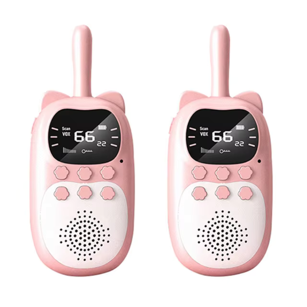 Digitale Walkie-Talkie Set voor Kinderen – 3 km Bereik LCD Display Oplaadbaar | Sansoti