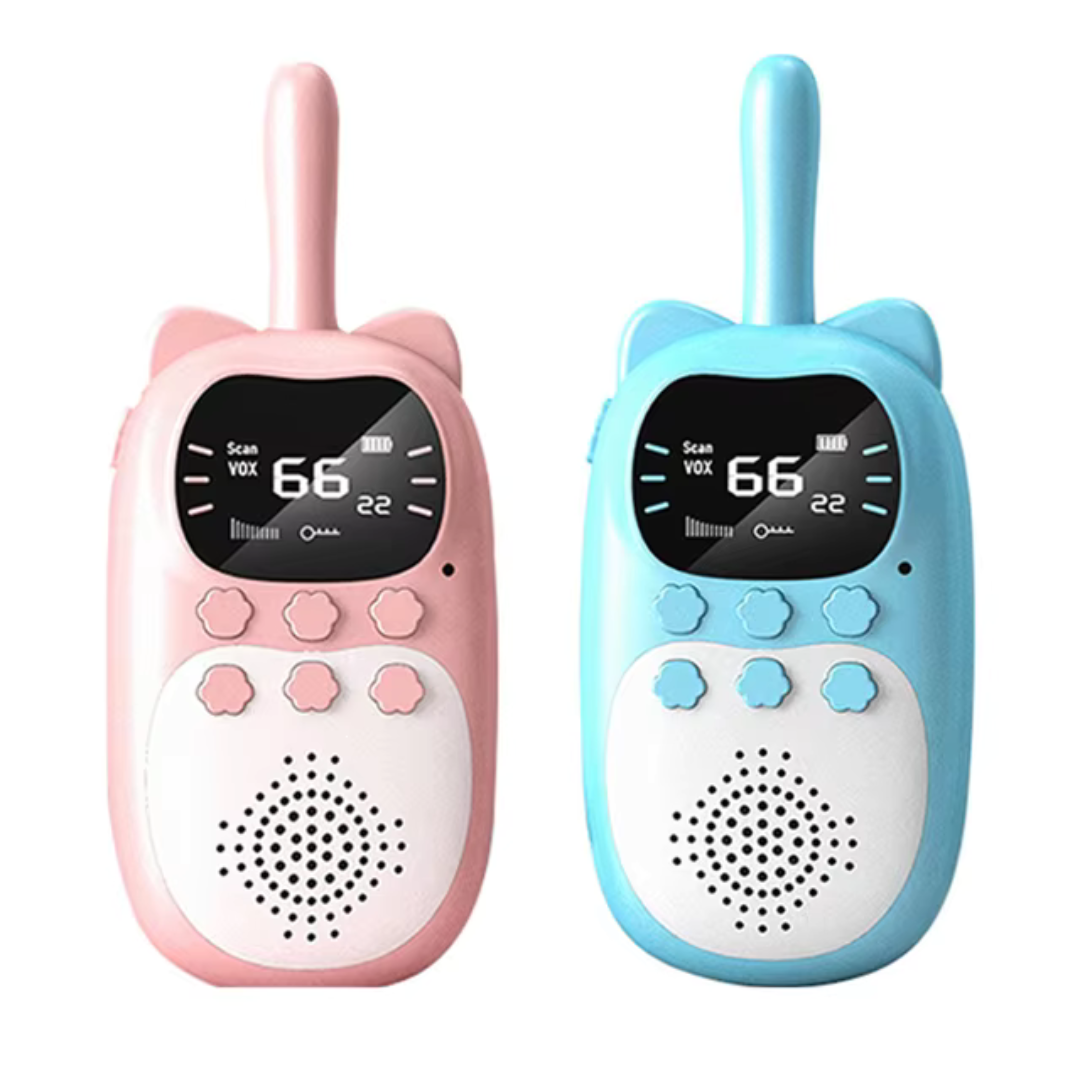 Digitale Walkie-Talkie Set voor Kinderen – 3 km Bereik LCD Display Oplaadbaar | Sansoti