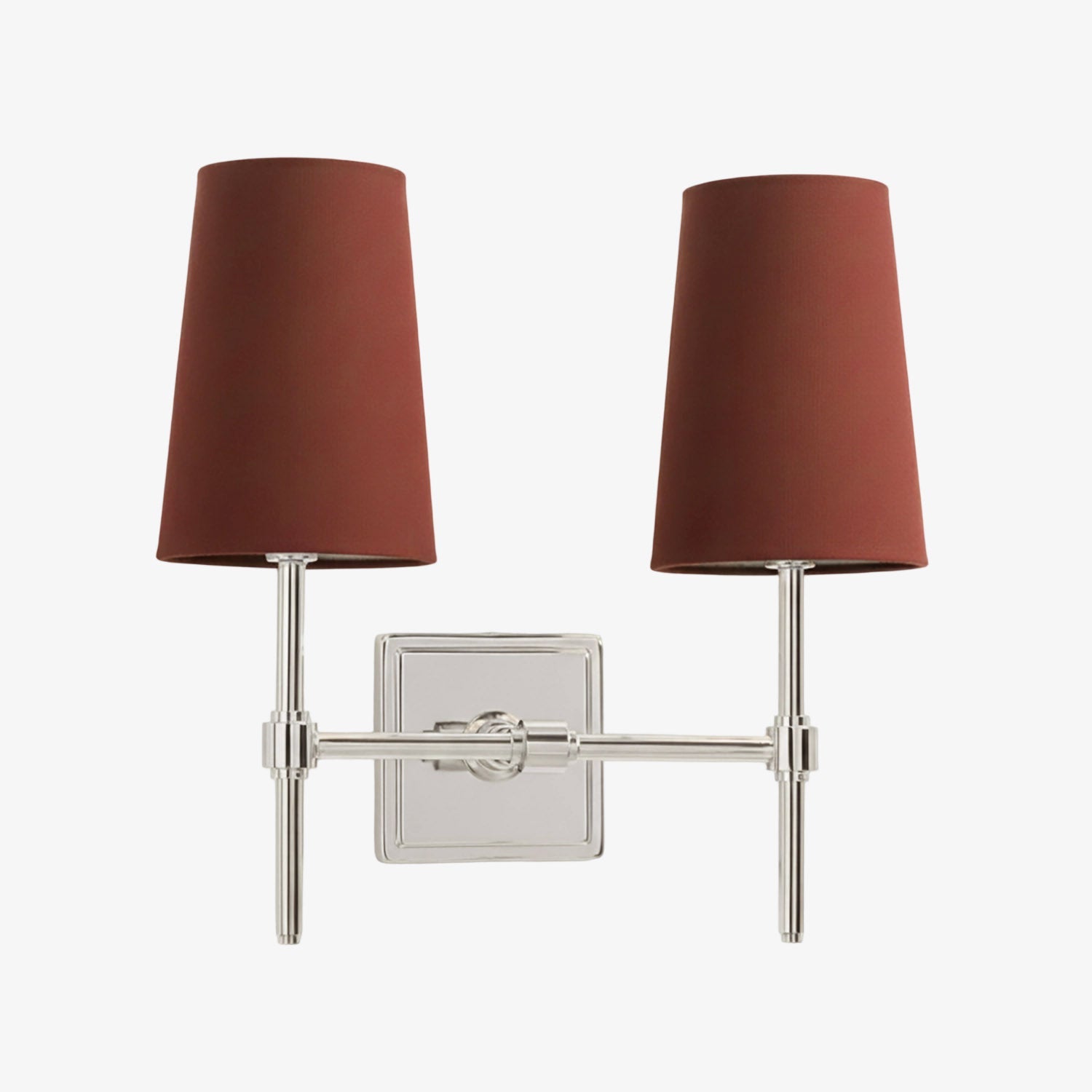 Wandlamp met linnen kap - retro metalen wandverlichting voor slaapkamer en gang | Sansoti