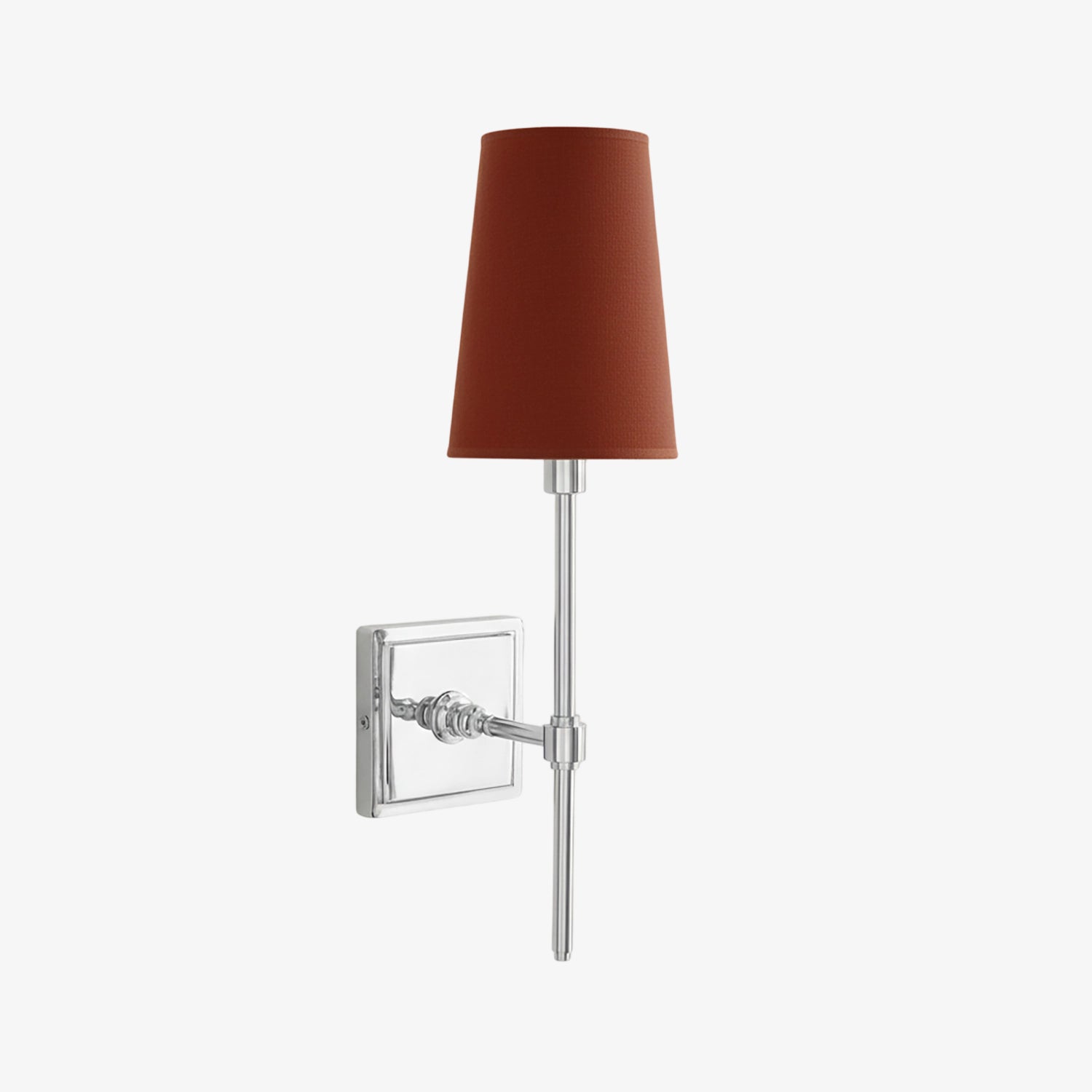 Wandlamp met linnen kap - retro metalen wandverlichting voor slaapkamer en gang | Sansoti