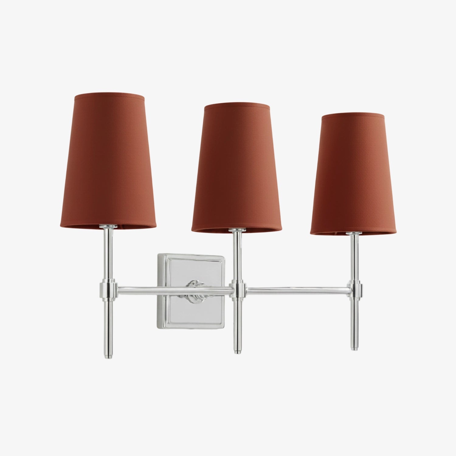 Wandlamp met linnen kap - retro metalen wandverlichting voor slaapkamer en gang | Sansoti
