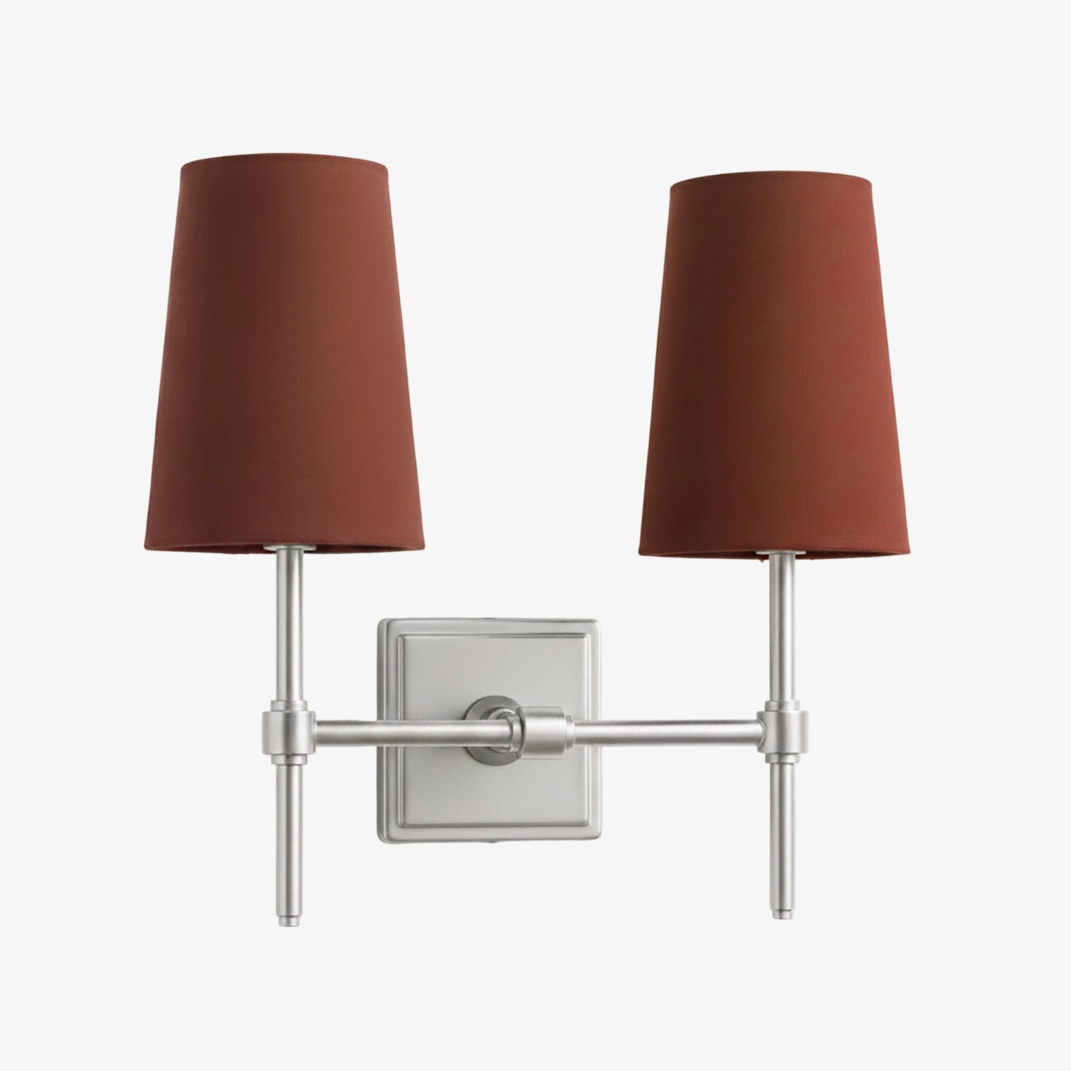 Wandlamp met linnen kap - retro metalen wandverlichting voor slaapkamer en gang | Sansoti