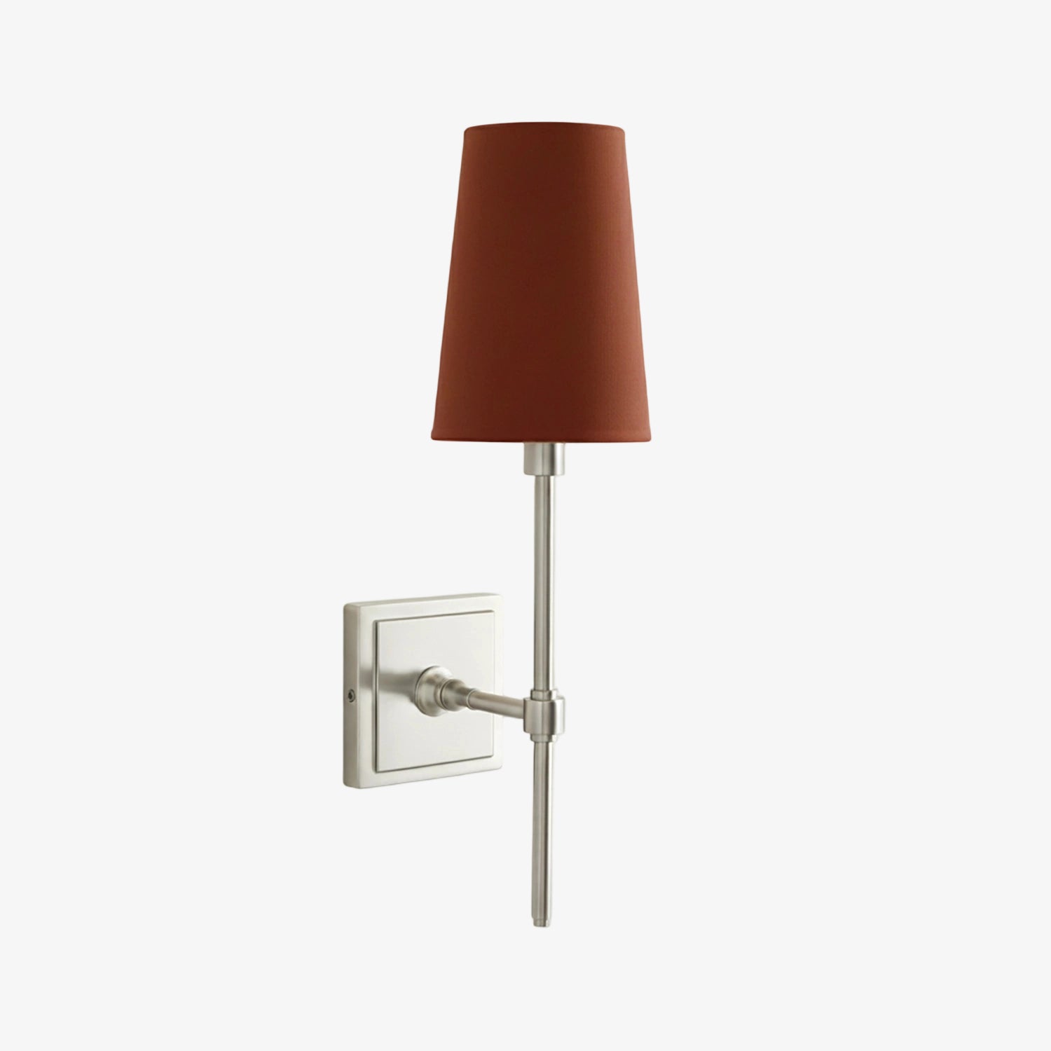 Wandlamp met linnen kap - retro metalen wandverlichting voor slaapkamer en gang | Sansoti