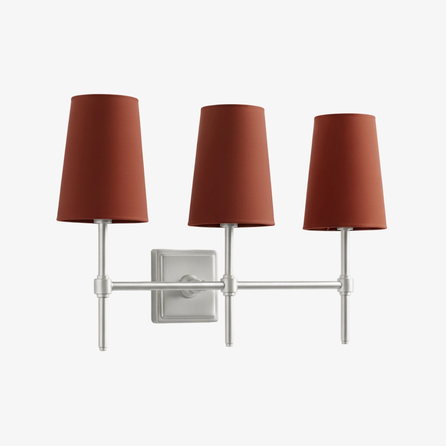 Wandlamp met linnen kap - retro metalen wandverlichting voor slaapkamer en gang | Sansoti