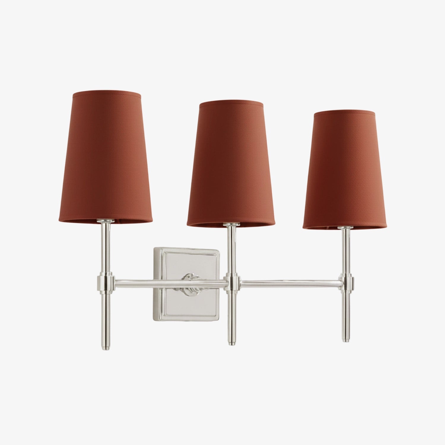 Wandlamp met linnen kap - retro metalen wandverlichting voor slaapkamer en gang | Sansoti