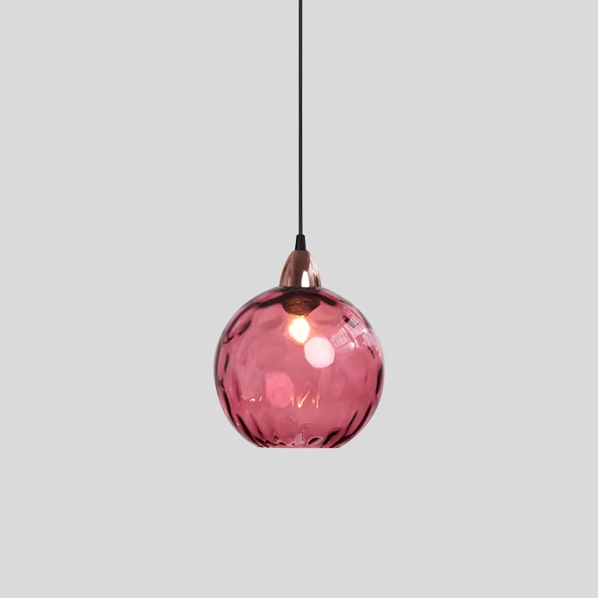 Hanglamp Glas E26 20 cm Grijs Eettafel Woonkamer Slaapkamer Rookglas Bollamp Pendellamp Sfeerverlichting | Sansoti