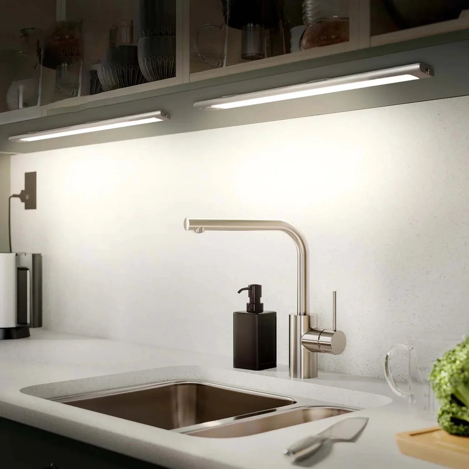 LED Balk Lamp Draadloos Aluminium Bewegingssensor Kast Hal | Sansoti