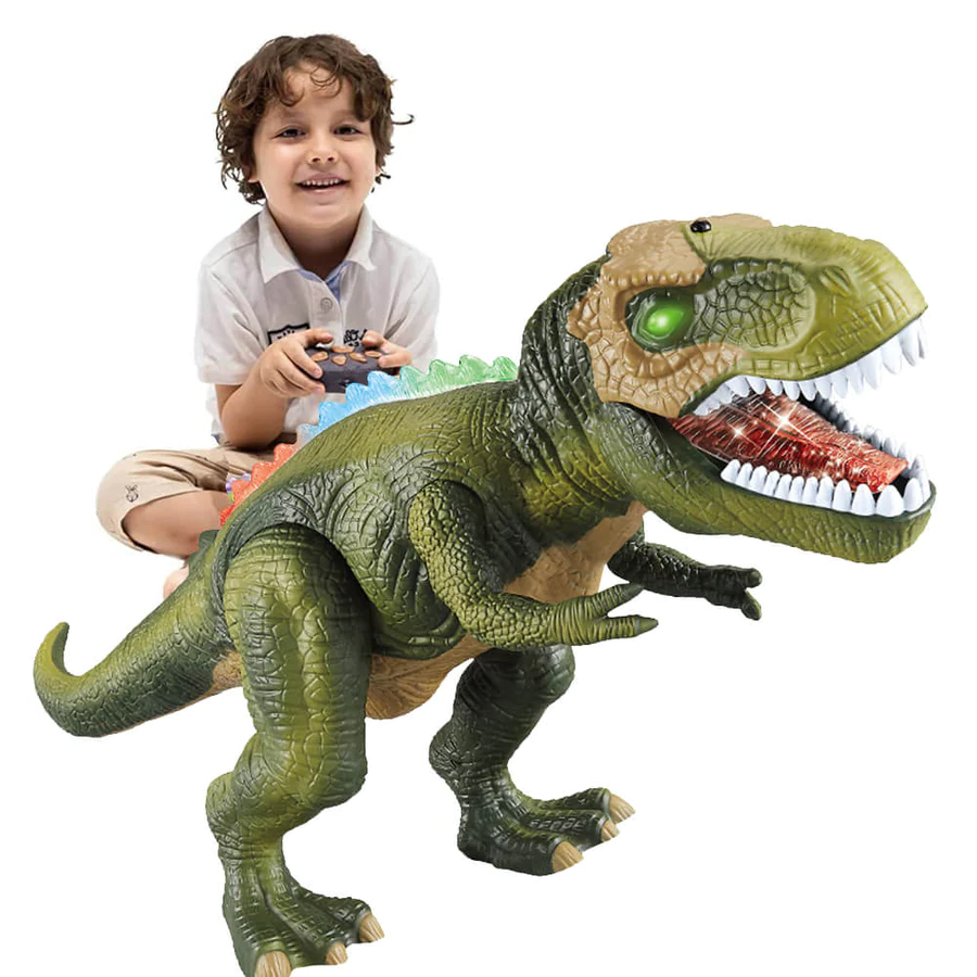 Interactieve Lopende Dinosaurus met Afstandsbediening en LED-Verlichting – Realistische T-Rex voor Kinderen | Sansoti