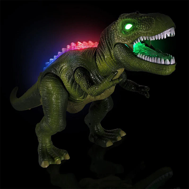 Interactieve Lopende Dinosaurus met Afstandsbediening en LED-Verlichting – Realistische T-Rex voor Kinderen | Sansoti