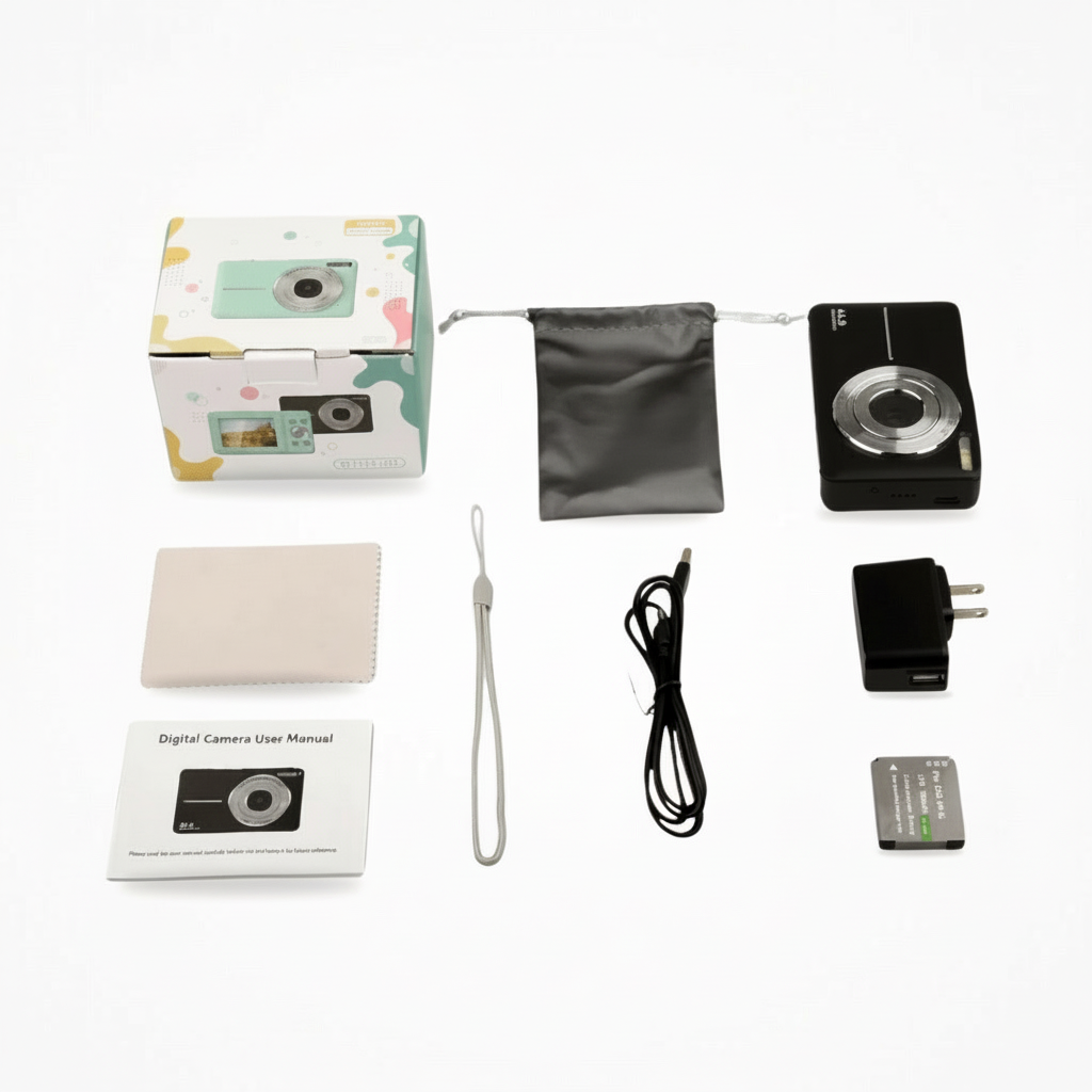 Compacte Digitale Camera Vintage-Stijl 1080p Video Metalen Behuizing voor Fotografie Reizen Vakantie | Sansoti