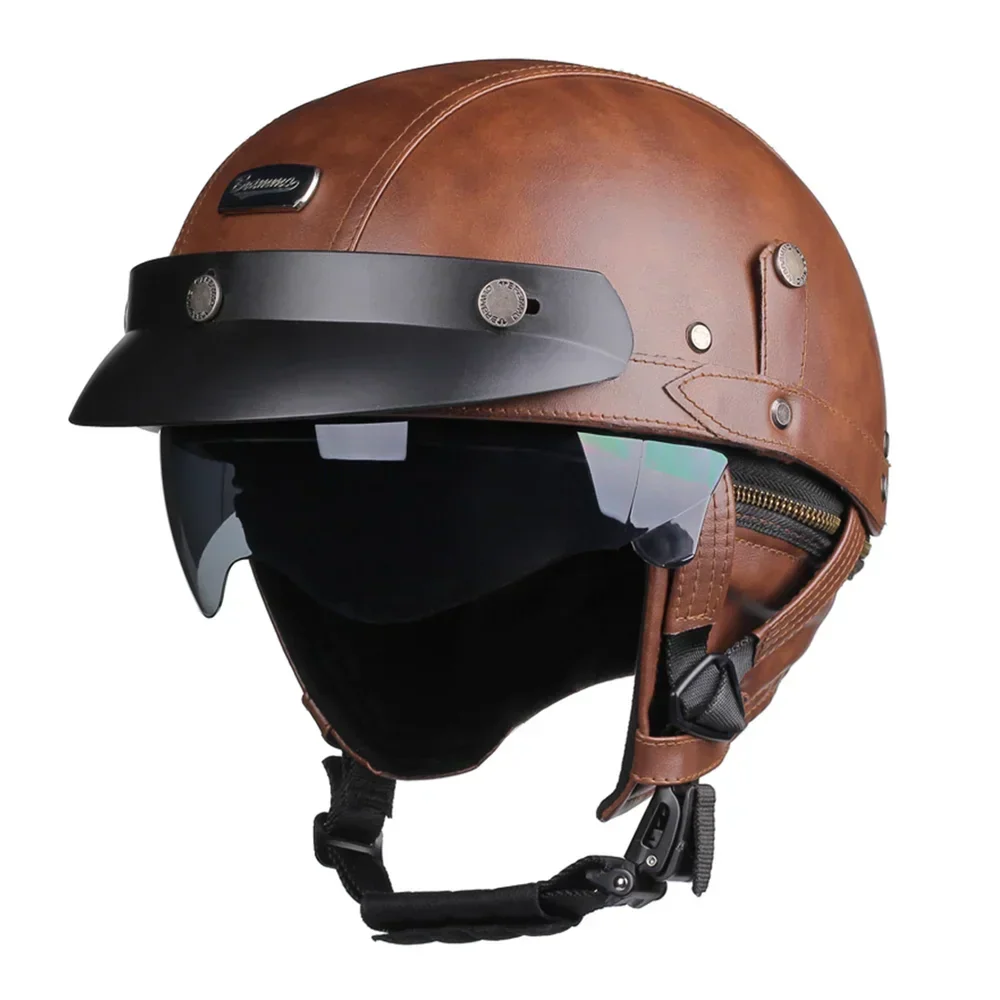 Klassieke Retro Motorhelm ABS Constructie Snelsluiting Geschikt voor Dagelijks Gebruik Touren Comfortabele Pasvorm | Sansoti