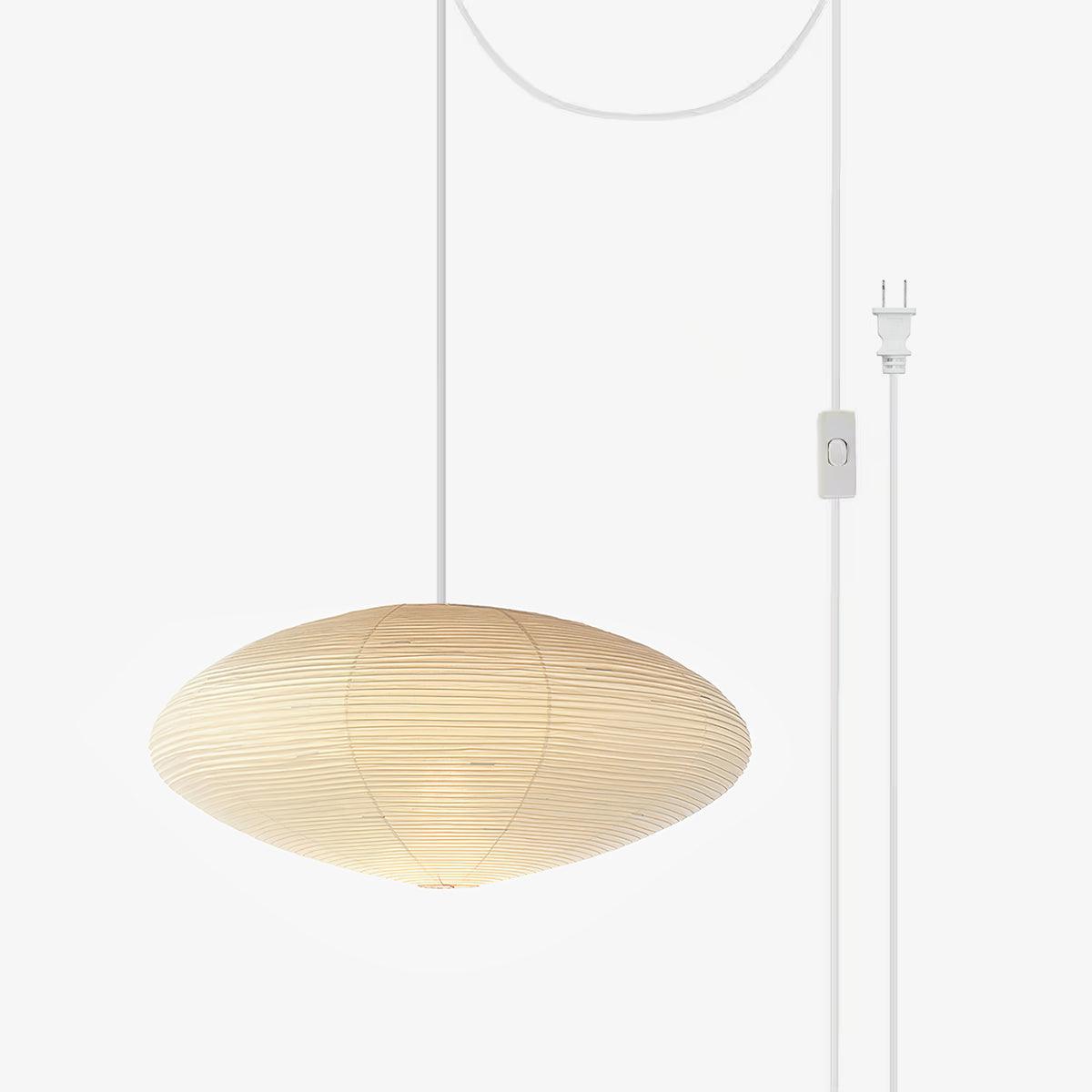 Handgemaakte Washi Papieren Hanglamp – Japans Design met E26/E27 Fitting – Zachte Verlichting voor Woonkamer, Slaapkamer & Eetkamer – Met Montagehaakjes | Sansoti