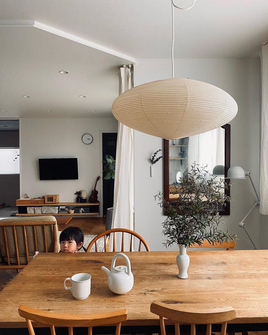 Handgemaakte Washi Papieren Hanglamp – Japans Design met E26/E27 Fitting – Zachte Verlichting voor Woonkamer, Slaapkamer & Eetkamer – Met Montagehaakjes | Sansoti
