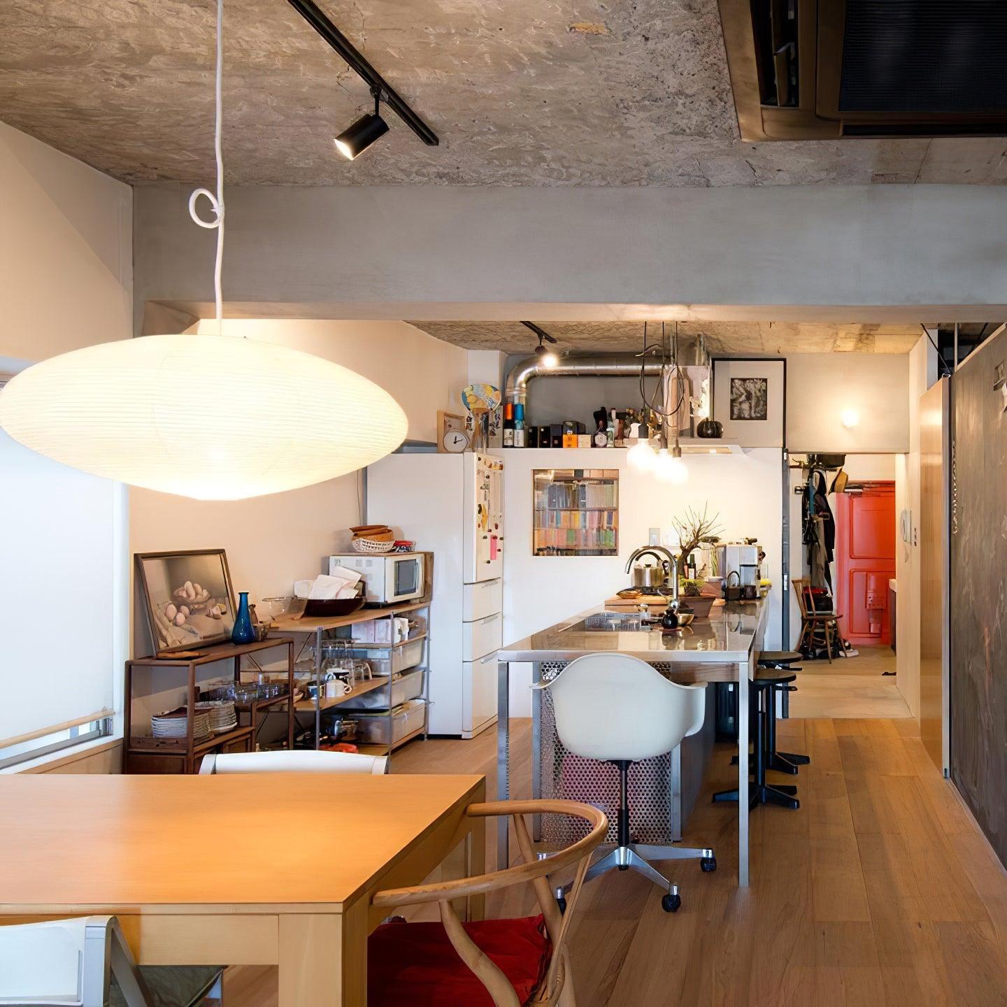 Handgemaakte Washi Papieren Hanglamp – Japans Design met E26/E27 Fitting – Zachte Verlichting voor Woonkamer, Slaapkamer & Eetkamer – Met Montagehaakjes | Sansoti